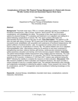 Complications of Chronic TBI: Physical Therapy Management of a Patient with Chronic TBI after Cardiac Arrest and Associated Hypoxic Brain Injury