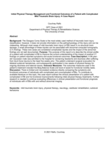 Initial Physical Therapy Management and Functional Outcomes of a Patient with Complicated Mild Traumatic Brain Injury: A Case Report