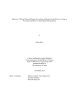 Influence of Helmet Mounted Display symbology and Spatial Audio Horizon Cueing on prevention and recovery from Spatial Disorientation