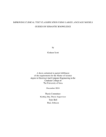 Improving clinical text classification using large language models guided by semantic knowledge
