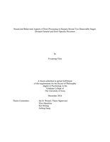 Neural and behavioral aspects of error processing in humans reveal two dissociable stages: domain-general and error-specific processes