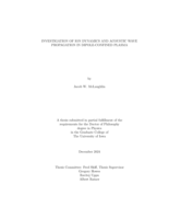 Investigation of ion dynamics and acoustic wave propagation in dipole-confined plasma