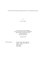 Stay woke: Black production and reception practices in the alleged postracial era