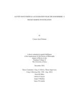 Alfvén wave-particle acceleration near the ionosphere: a rocket-borne investigation