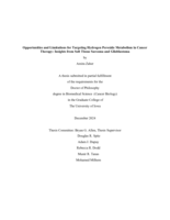 Opportunities and limitations for targeting hydrogen peroxide metabolism in cancer therapy: insights from soft tissue sarcoma and glioblastoma