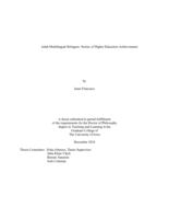 Adult multilingual refugees: stories of higher education achievements