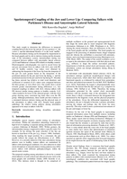 Spatiotemporal Coupling of the Jaw and Lower Lip: Comparing Talkers with Parkinson's Disease and Amyotrophic Lateral Sclerosis