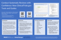 Conduct Systematic Reviews with Confidence: New ClinicalTrials.gov Tools and Guides
