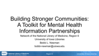 Building Stronger Communities: A Toolkit for Mental Health Information Partnerships