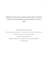 Hospitales rurales y generales de Iowa: búsqueda de servicios de idiomas y mecanismos de traducción en los sitios web hospitalarios para personas que hablan y leen español con fluidez