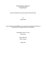 Social Network Analysis of Adults Who Stutter