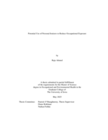 Potential use of personal ionizers to reduce occupational exposure