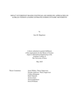 Impact of forefoot biasing footwear and modeling approaches on Achilles tendon loading estimates during dynamic movements