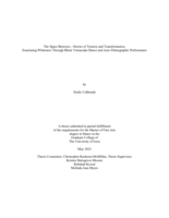 The space between—stories of tension and transformation:  examining Whiteness through Black vernacular dance and auto-ethnographic performance