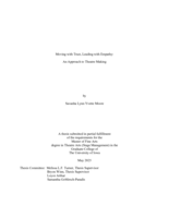 Moving with trust, leading with empathy: an approach to theatre making