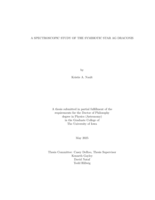 A spectroscopic study of the symbiotic star AG Draconis