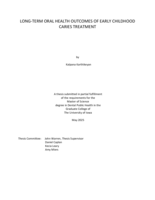 Long-term oral health outcomes of early childhood caries treatment