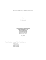 Messengers and messaging in Middle English literature