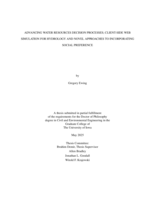 Advancing water resources decision processes: client-side web simulation for hydrology and novel approaches to incorporating social preference