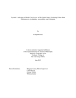 Dynamic landscapes of health care access in the United States: evaluating urban-rural differences in availability, accessibility, and utilization
