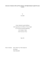 Laboratory evaluation of hot and warm mixtures with high reclaimed asphalt pavement contents