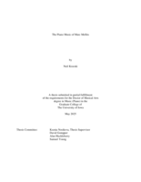 The piano music of Marc Mellits