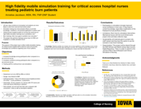 High-fidelity mobile simulation training for critical access hospital nurses treating pediatric burn patients