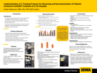 Implementation of a Training Program for Receiving and Decontamination of Patients Involved in HAZMAT Incidents at a VA Hospital