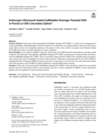 Endoscopic-Ultrasound-Guided Gallbladder Drainage: Potential Shift in Practice or Still a Secondary Option?