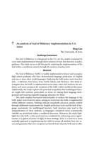 An analysis of Seal of Biliteracy implementation in U.S. states