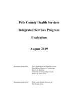 Polk County Health Services. Integrated Services. Program Evaluation. August 2019