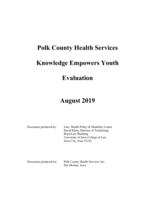 Polk County Health Services. Knowledge Empowers Youth Evaluation. August 2019