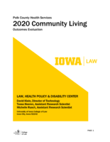 Polk County Health Services. 2020 Community Living. Outcomes Evaluation