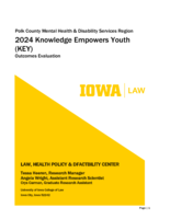 Polk County Mental Health & Disability Services Region. 2024 Knowledge Empowers Youth (KEY). Outcomes Evaluation