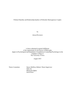 Political humility and relationship quality in politically heterogamous couples