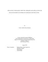 Open-source web-based computing libraries and applications for the advancement of hydrology research and education