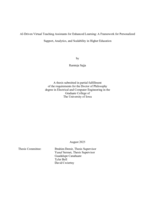 AI-driven virtual teaching assistants for enhanced learning: a framework for personalized support, analytics, and scalability in higher education