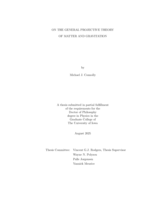 On the general projective theory of matter and gravitation