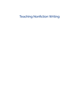 Teaching Nonfiction Writing
