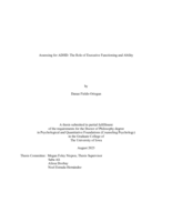 Assessing for ADHD: The role of executive functioning and ability