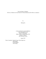 From scrolling to solidarity: TikTok as a platform for social justice for Asian/Americans and its effect on audiences