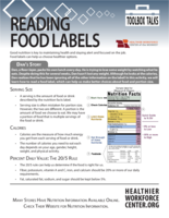 Reading Food Labels