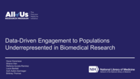 Data-Driven Engagement to Populations Underrepresented in Biomedical Research