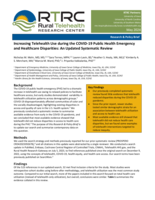 Increasing Telehealth Use during the COVID-19 Public Health Emergency and Healthcare Disparities: An Updated Systematic Review