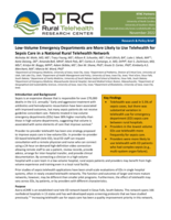 Low-Volume Emergency Departments are More Likely to Use Telehealth for Sepsis Care in a National Rural Telehealth Network