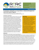 Pre-Pandemic Telehealth Use among Children in Medicaid Managed Care and Fee-for-Service Programs