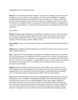Employee Engagement
