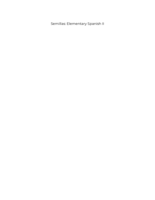 Semillas: Elementary Spanish II