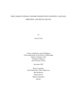 What makes us human: genomic insights into cognition, language, migration, and mental health
