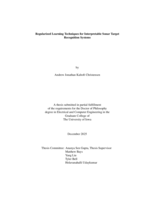 Regularized learning techniques for interpretable sonar target recognition systems